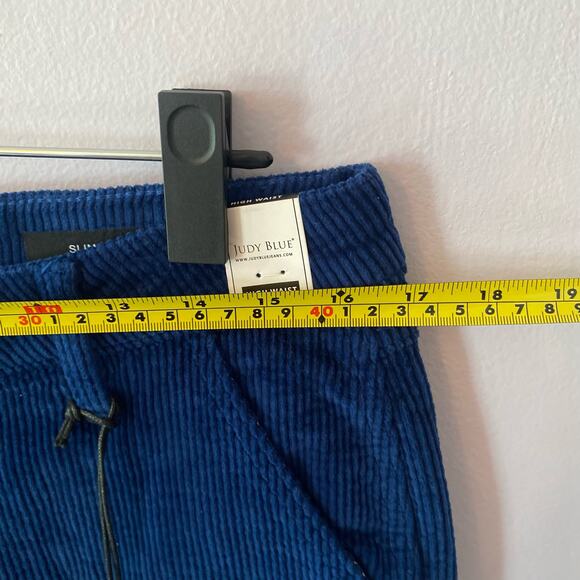 NWT Judy Blue Women's size 29 Slim Fit Blue Corduroy High Waisted Pants - Picture 11 of 12